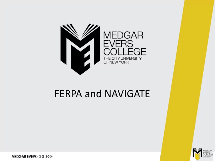 ferpa and navigate ferpa and navigate