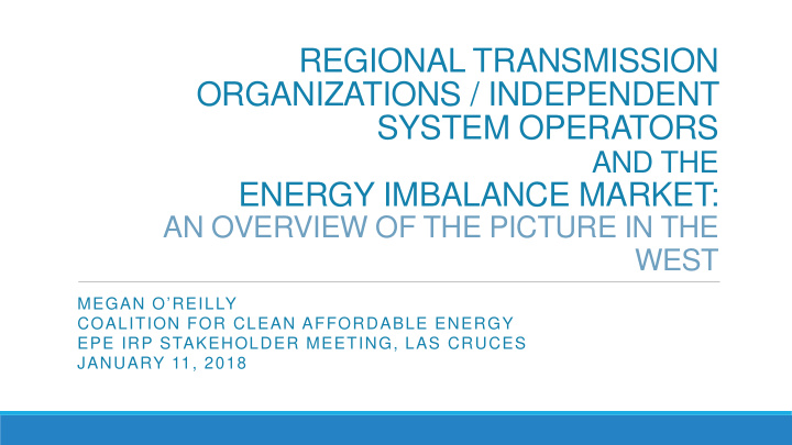 regional transmission organizations independent system