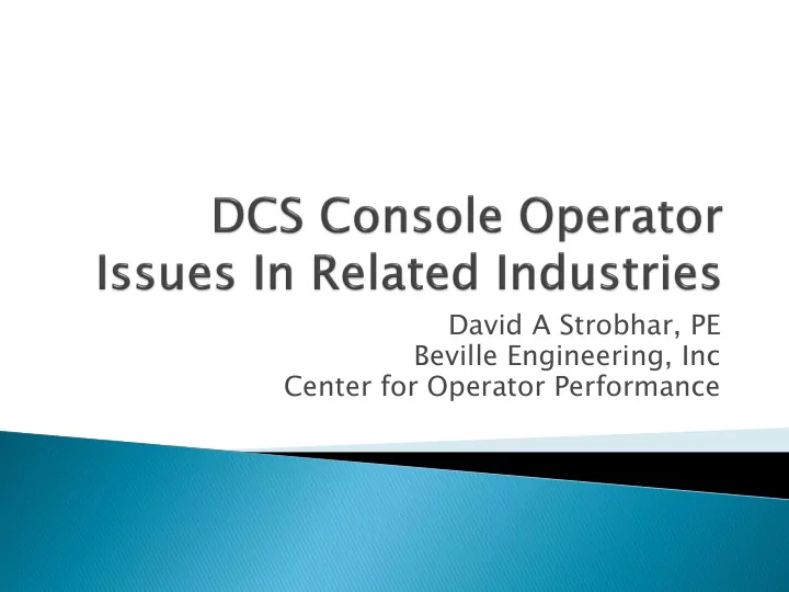 david a strobhar pe beville engineering inc center for