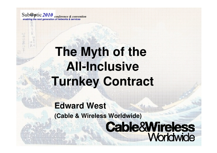 the myth of the all inclusive turnkey contract turnkey