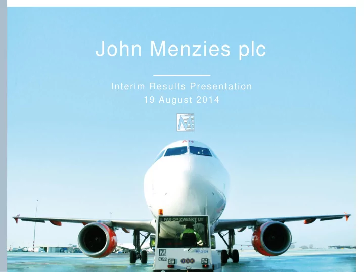 john menzies plc