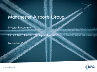 Investor Presentation  FY17 Interim Results - 30 September 2016  December 2016  2  Introduction