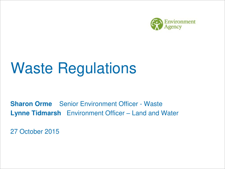 waste regulations