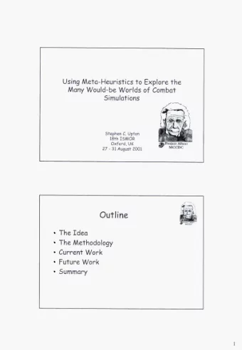 Out zyxwvutsrqponmlkjihgfedcbaZYXWVUTSRQPONMLKJIHGFEDCBA  C.  Upton  18th  ISMOR @ MCCDC