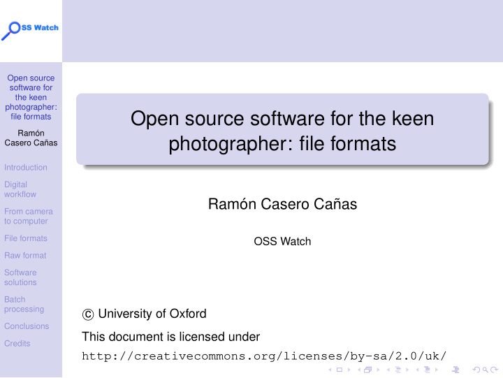 open source software for the keen