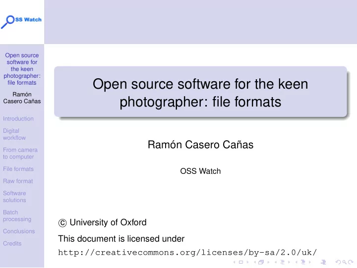 open source software for the keen
