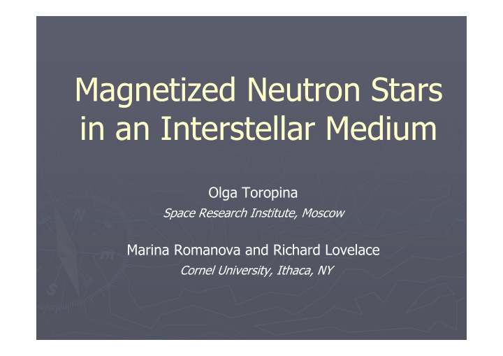 magnetized neutron stars in an interstellar medium