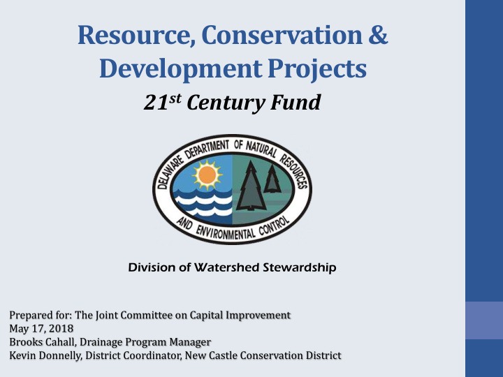 resource conservation development projects