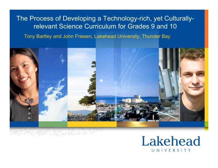 the process of developing a technology rich yet