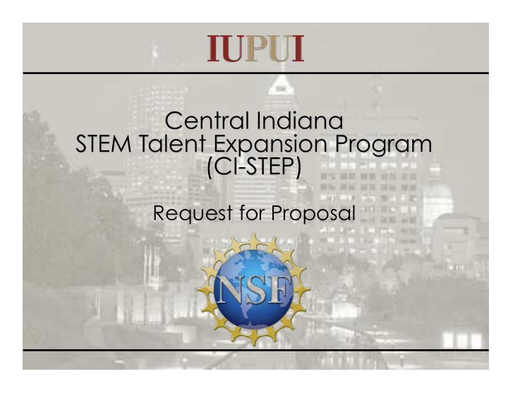 request for proposal nsf step program