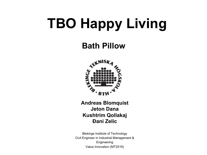 tbo happy living
