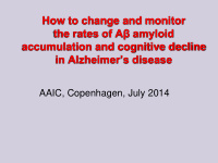 the rates of a amyloid