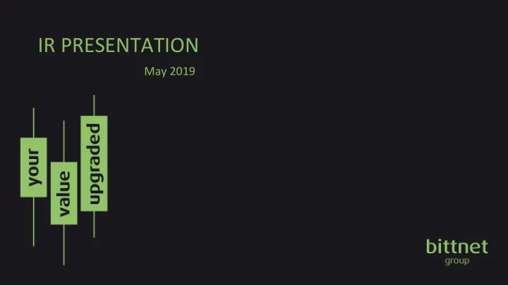 ir presentation