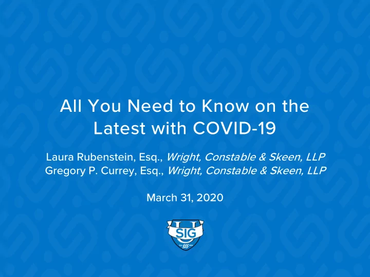 all you need to know on the latest with covid 19