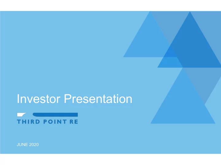 investor presentation