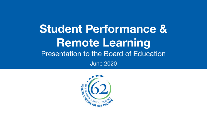 student performance remote learning