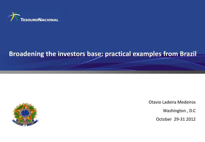broadening the investors base practical examples from