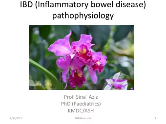 pathophysiology  Prof. Sina Aziz  PhD (Paediatrics)  KMDC/ASH  6/30/2012  PNDS/sina aziz  1