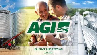 IN  INVESTOR PRESENTATION  April 2018  2018  1  SAFE HARBOUR STATEMENT  Certain statements