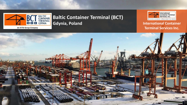 baltic container terminal bct