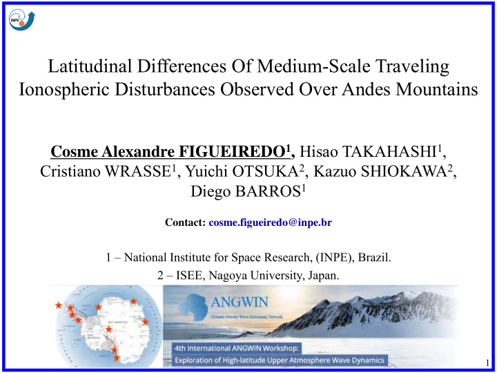 latitudinal differences of medium scale traveling