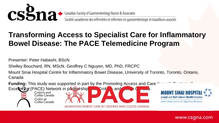 transforming access to specialist care for inflammatory