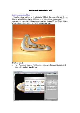 How  to  make  beautiful  3D  text  How  How  How to  to  to make  make  make beautiful  beautiful