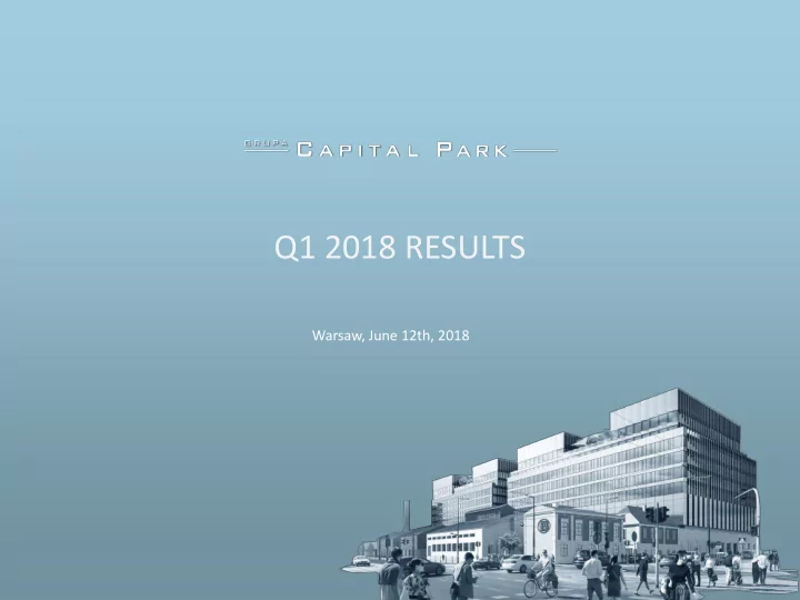 q1 2018 results