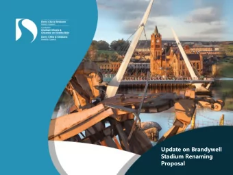 Update on Brandywell  Stadium Renaming  Proposal  Consultation  Do you believe that the name of