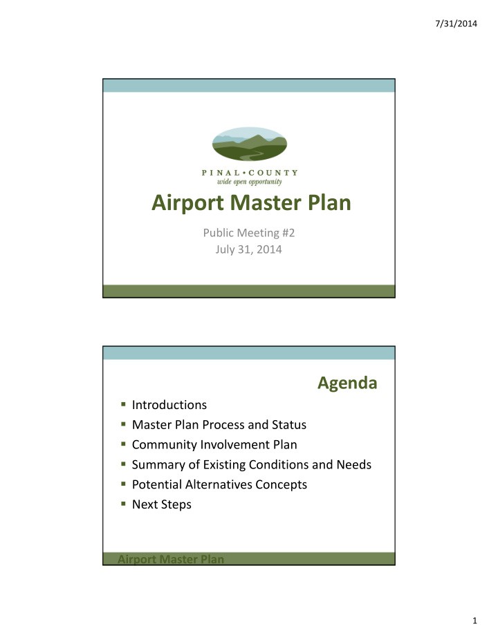 airport master plan