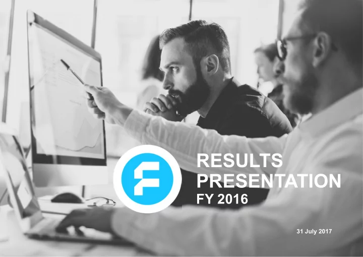 results presentation