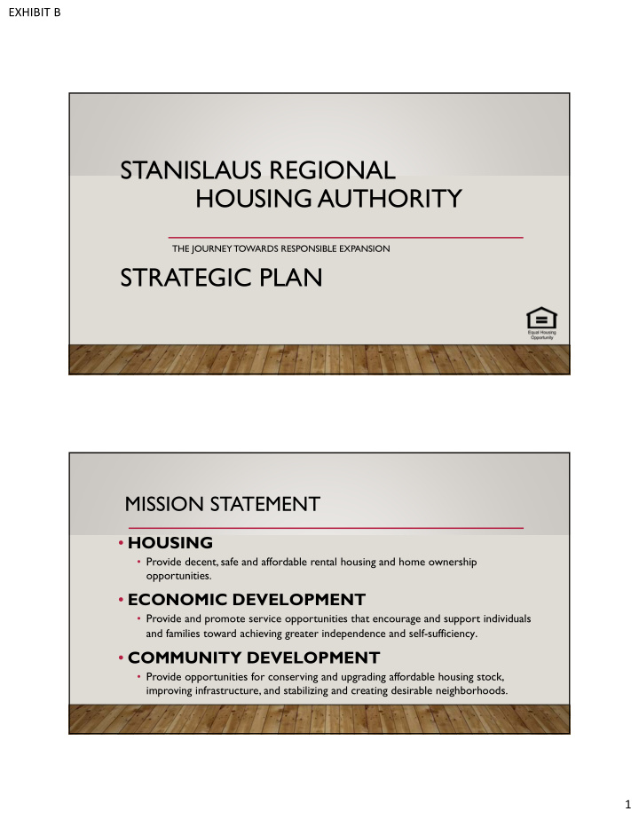 stanislaus regional housing authority
