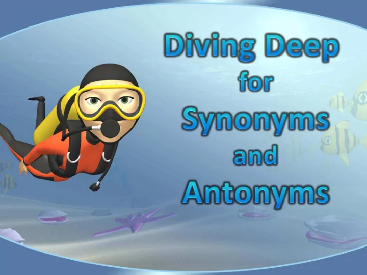 synonyms antonyms