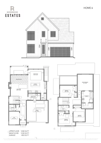 HOME 6  HOMES 3,6,8  7-8 x 4-1  UPPER FLOOR    1248 SQ FT  UPPER FLOOR    1248 SQ FT