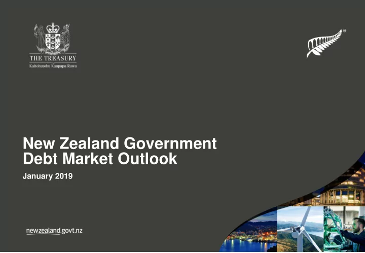 new zealand government debt market outlook