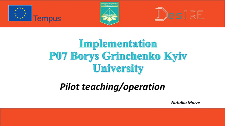 pilot teaching operation