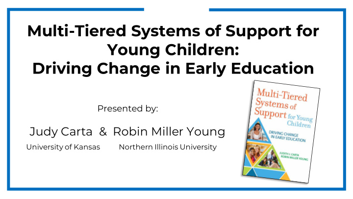 multi tiered systems of support for young children