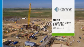 THIRD  QUARTER 2019  RESULTS  O C T.  2 9 ,  2 0 1 9  FORWARD-LOOKING STATEMENTS  Statements