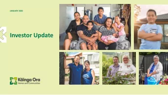 Investor Update  CONTENTS  SECTION 01  SECTION 02  Asset  Overview  management  strategy  SECTION