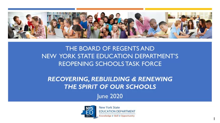 the board of regents and new york state education