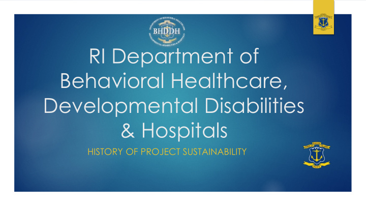 ri department of behavioral healthcare developmental