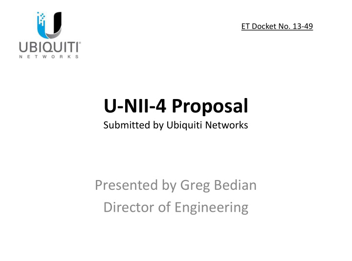 u nii 4 proposal