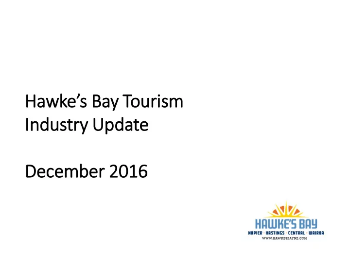 in industry ry update december 2016 industry update