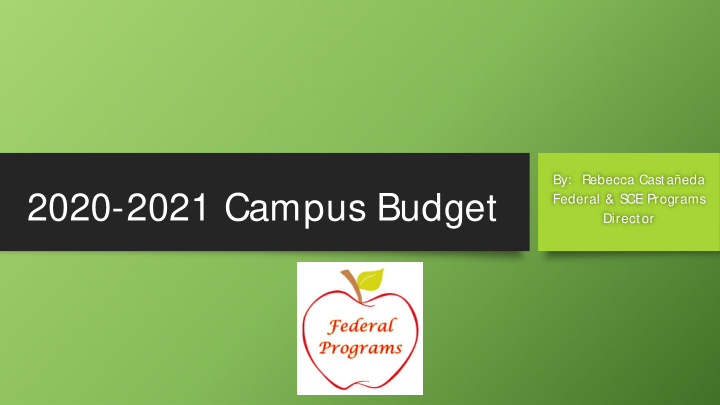 2020 2021 campus budget