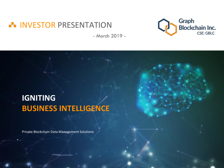 investor presentation