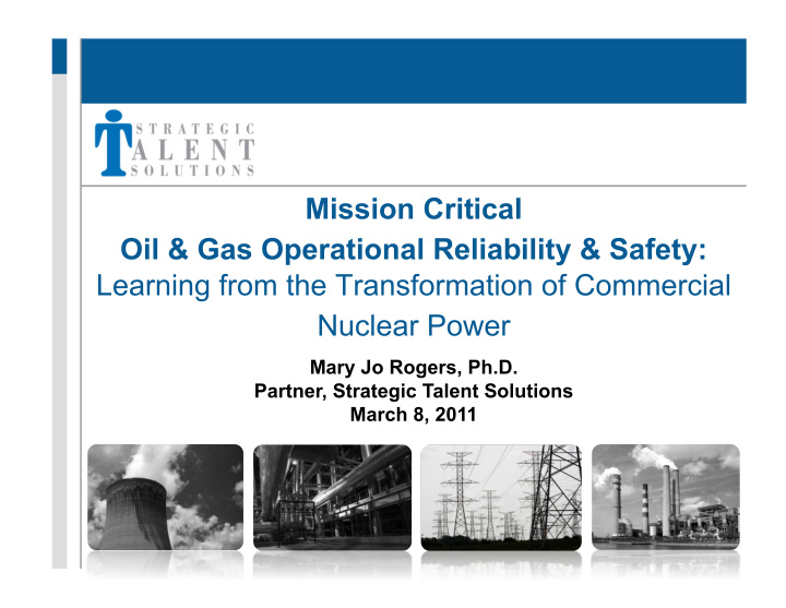 oil gas operational reliability safety