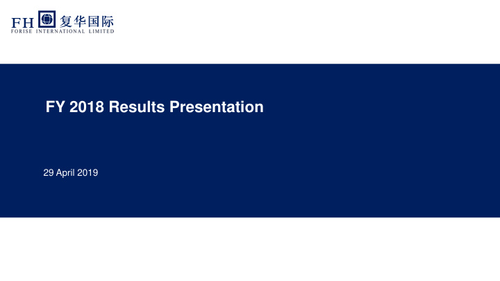 fy 2018 results presentation