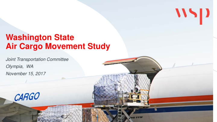 washington state air cargo movement study