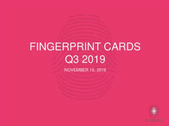 Q3 2019  NOVEMBER 15, 2019  Q3 2019 Summary  Revenues  Margins &amp; profitability  Highlights
