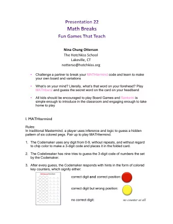 Nina  Chung  Otterson  The  Hotchkiss  School  Lakeville,  CT